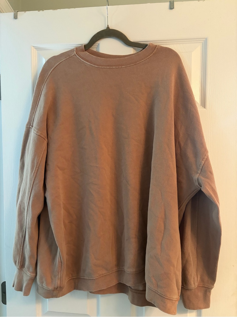 Double Zero Oversized Crewneck Sweatshirt - Taupe